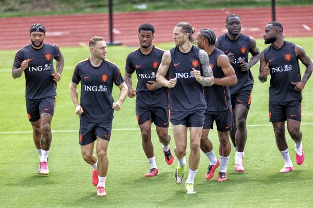 DALLAS, 15-06-2026, Southern Methodist University, World Cup 2026, Netherlands training following yesterday™s match against Japan. Picture shows Netherlands training in Dallas  x204382314x Copyright:
