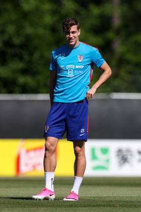Croatia Training And press conference, PK, Pressekonferenz - FIFA World Cup, WM, Weltmeisterschaft, Fussball 2026 Luka Sucic of Croatia during the training session at training centre at Episcopal High School on June 15, 2026 in Alexandria, Virginia.  IgorxKralj PIXSELL
