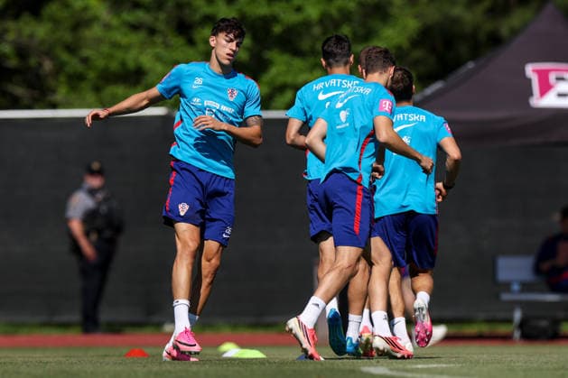 Croatia Training And press conference, PK, Pressekonferenz - FIFA World Cup, WM, Weltmeisterschaft, Fussball 2026 Petar Musa of Croatia during the training session at training centre at Episcopal High School on June 15, 2026 in Alexandria, Virginia.  IgorxKralj PIXSELL