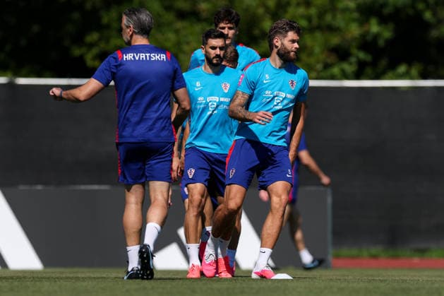Croatia Training And press conference, PK, Pressekonferenz - FIFA World Cup, WM, Weltmeisterschaft, Fussball 2026 Josip Sutalo and Duje Caleta Car of Croatia during the training session at training centre at Episcopal High School on June 15, 2026 in Alexandria, Virginia.  IgorxKralj PIXSELL