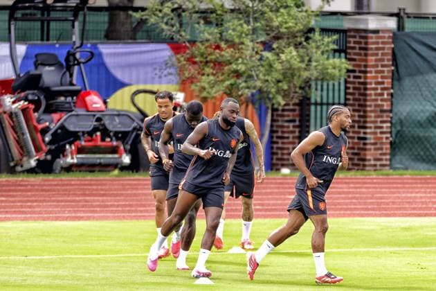 DALLAS, 15-06-2026, Southern Methodist University, World Cup 2026, Netherlands training following yesterday™s match against Japan. Picture shows Netherlands training in Dallas  x204382589x Copyright:
