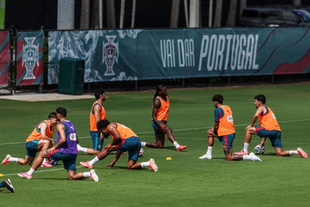 FIFA World Cup, WM, Weltmeisterschaft, Fussball 2026 - Portugal training session Portugal s players during a training session of Portugal s national team, Nationalteam at Garden District Park in Palm Beach, Florida, USA, 15 June 2026. Palm Beach Florida United States  Copyright: xMIGUELxA.xLOPESx