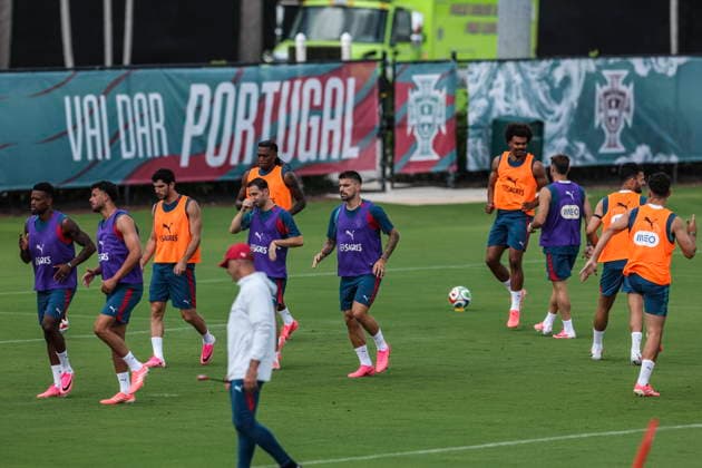 FIFA World Cup, WM, Weltmeisterschaft, Fussball 2026 - Portugal training session Portugal s players during a training session of Portugal s national team, Nationalteam at Garden District Park in Palm Beach, Florida, USA, 15 June 2026. Palm Beach Florida United States  Copyright: xMIGUELxA.xLOPESx