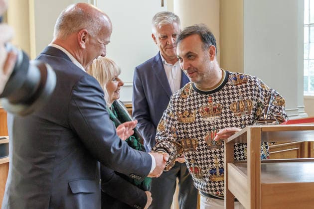 15.06.2026, Berlin, Bürgermeister Kai Wegner empfängt die Handball Manschaft Füchse Berlin am Roten Rathauses. Bürgermeister Kai Wegner empfängt die Füchse Berlin