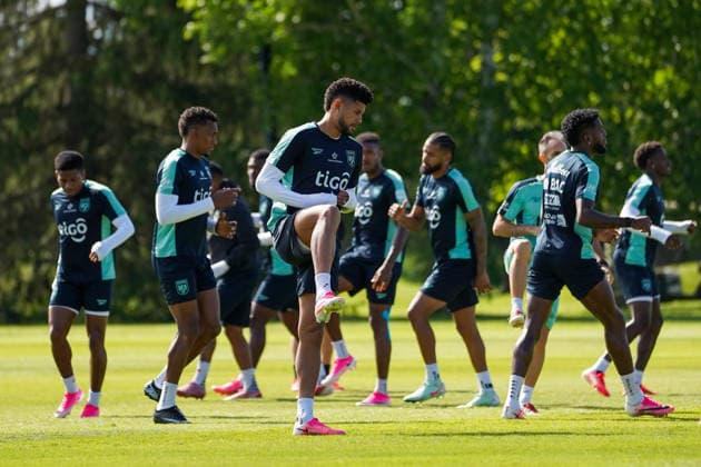 Panama Training Day - 2026 FIFA World Cup, WM, Weltmeisterschaft, Fussball Andres ANDRADE 16 of Panama national football team warms-up during the training day ahead the 2026 FIFA World Cup Group L match against Ghana at Nottawasaga Resort. on June 15, 2026 in Toronto, Canada. (Photo by Leonardo Ramirez Eyepix Group) Copyright: xLeonardoxRamirezx xEyepixxGroupx LR15062026-02740