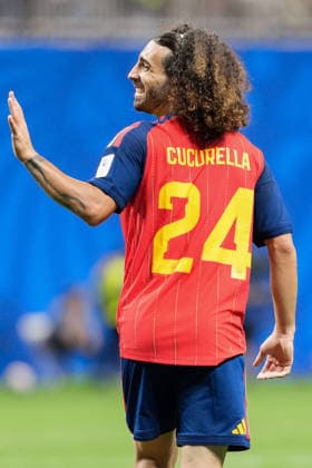 Marc Cucurella of Spain gestures during a FIFA Menâ€™s World Cup 2026 Group Stage football match between Spain and Cabo Verde at Atlanta Stadium, in Atlanta on June 15th 2026 (Photo by Alexandra Fechete SPP)  Copyright: xAlexandraxFechete SPPx Sportspressphoto_SPR167219