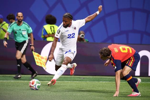 Spain v Cabo Verde: Group H - FIFA World Cup, WM, Weltmeisterschaft, Fussball 2026 Steven Moreira of Cape Verde during the FIFA World Cup Group H match between Spain and Cape Verde at the Mercedes-Benz Stadium in Atlanta, United States, on June 15, 2026. Atlanta Georgia United States  Copyright: xMIxNewsx originalFilename:fletcher-spainvsc260615_npO9p.jpg