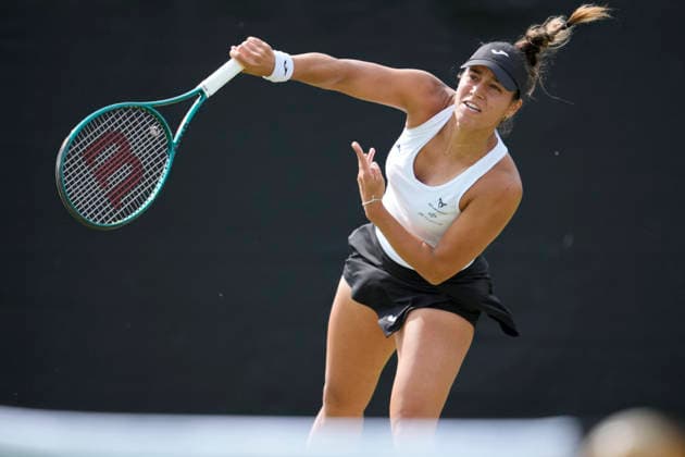 Lexus Nottingham Open - Day One Jessica Bouzas Maneiro of Spain in action during her Round of 32 match at the 2026 Lexus Nottingham Open Women s tennis tournament at the Nottingham Tennis Centre in Nottingham, England, on June 15, 2026. Nottingham Great Britain United Kingdom  Copyright: xOwenxHammondx originalFilename:hammond-2026lexu260615_npVNc.jpg