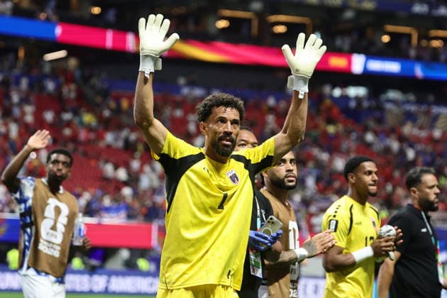 FIFA World Cup, WM, Weltmeisterschaft, Fussball 2026 - Group H - Spain vs Cabo Verde Goalkeeper Vozinha of Cape Verde reacts after the FIFA World Cup 2026 group stage match Spain vs Cabo Verde, in Atlanta, USA, 15 June 2026. ATLANTA United States  Copyright: xRONALDxWITTEKx