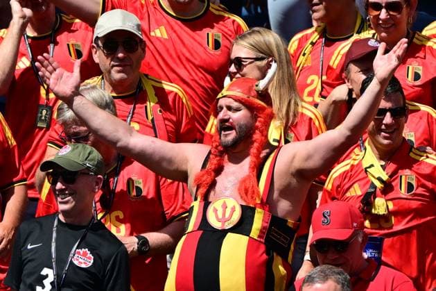 Red devils fan Obelgix Nicolas Dardenne pictured before a soccer game between Belgian national team, Nationalteam Red Devils and Egypt, on Monday 15 June 2026 in Seattle, the first game in the group stage of the FIFA World Cup, WM, Weltmeisterschaft, Fussball 2026 in the United States of America. The Diables Rouges - Rode Duivels were drawn into Group G. DIRKxWAEM  x177805218x