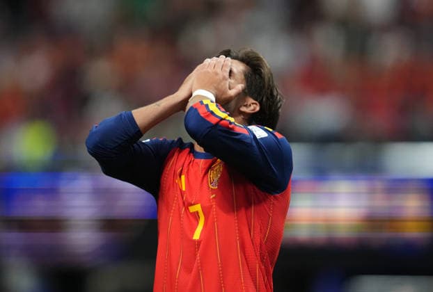 Ferran Torres (Spain) gestures during Spain and Cape Verde, Group H FIFA World Cup, WM, Weltmeisterschaft, Fussball 2026, Atlanta Stadium, Atlanta, United States on June 15, 2026. Thor Wegner DeFodi Images. (Photo by DeFodi Images) -