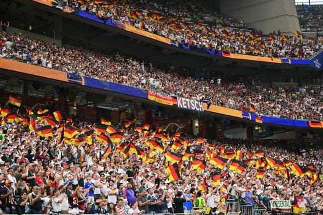 FIFA World Cup, WM, Weltmeisterschaft, Fussball 2026 - Group E - Germany vs Curacao Supporters of Germany cheer before kick off during the FIFA World Cup 2026 group stage match Germany against Curacao, in Houston, USA, 14 June 2026. HOUSTON Texas United States  Copyright: xSAMxWASSONx
