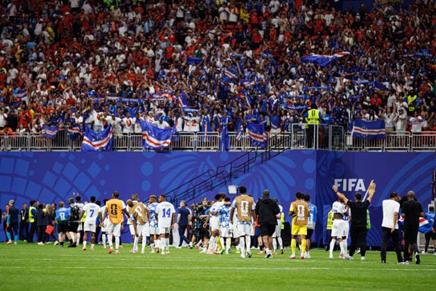 Players of Cabo Verde seen during FIFA World Cup, WM, Weltmeisterschaft, Fussball 2026 game between national teams of Spain and Cabo Verde (Grzegorz Wajda Ball Raw Images) Atlanta Monterrey Stadium USA Copyright: xGrzegorzxWajdax grzegorzwajda_spain_caboverde_2526_2-26