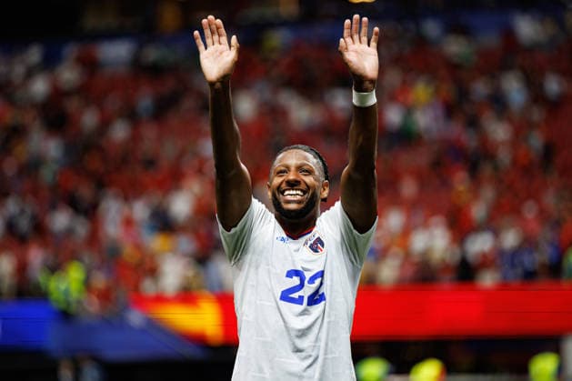 Steven Moreira seen during FIFA World Cup, WM, Weltmeisterschaft, Fussball 2026 game between national teams of Spain and Cabo Verde (Grzegorz Wajda Ball Raw Images) Atlanta Monterrey Stadium USA Copyright: xGrzegorzxWajdax grzegorzwajda_spain_caboverde_2526_2-41