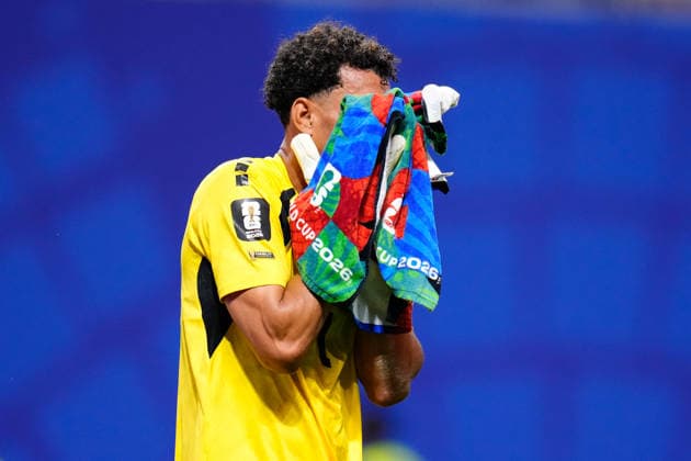 Spain v Cabo Verde: Group H - FIFA World Cup, WM, Weltmeisterschaft, Fussball 2026 Vozinha of Cabo Verde celebrates during the FIFA World Cup 2026 Group H match between Spain and Cabo Verde at Atlanta Stadium on June 15, 2026 in Atlanta, United States. Atlanta GA United States  Copyright: xJosexBretonx originalFilename:bretonhernandez-spainvca260615_npSmZ.jpg