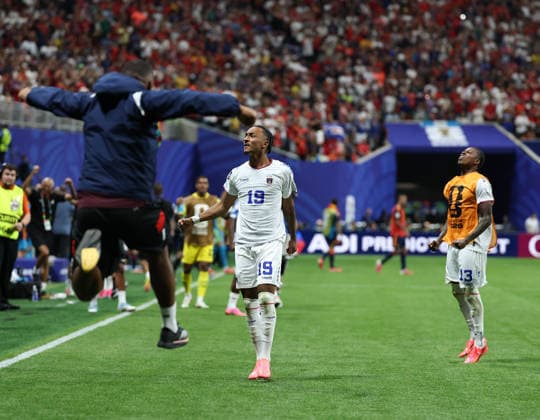 (260616) -- ATLANTA, June 16, 2026 -- Dailon Livramento (C) of Cape Verde reacts after the group H match between Spain and Cape Verde at the 2026 FIFA World Cup, WM, Weltmeisterschaft, Fussball at Atlanta Stadium in Atlanta, the United States, June 15, 2026. ) (SP)U.S.-ATLANTA-FOOTBALL-FIFA WORLD CUP-GROUP H-ESP VS CPV WangxKaiyan 