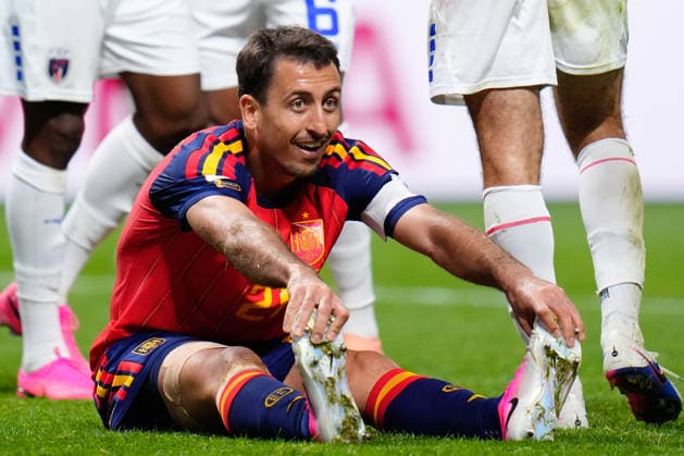 June 15, 2026, Atlanta, Georgia, United States: Mikel Oyarzabal of Spain hurts during the FIFA World Cup, WM, Weltmeisterschaft, Fussball 2026 Group H match between Spain and Cabo Verde at Atlanta Stadium on June 15, 2026 in Atlanta, United States. Spain V Cabo Verde: Group H - FIFA World Cup 2026  - ZUMAa181 20260615_zaa_a181_067 Copyright: xJosexBretonx