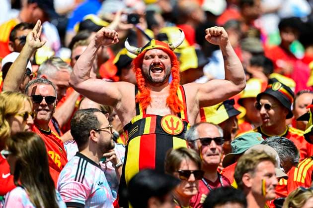 Belgium vs Egypt - 2026 FIFA World Cup, WM, Weltmeisterschaft, Fussball SEATTLE, USA - JUNE 15 : Illustration picture of Belgium fans, Obelgix during the FIFA World Cup 2026 Group G match between Belgium and Egypt at the Lumen Field stadium on June 15, 2026 in Seattle, USA, 15 06 2026 Seattle United States of America  Copyright: xJanxDexMeuleneirx