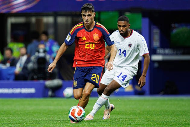 seen during FIFA World Cup, WM, Weltmeisterschaft, Fussball 2026 game between national teams of Spain and Cabo Verde (Grzegorz Wajda Ball Raw Images) Atlanta Monterrey Stadium USA Copyright: xGrzegorzxWajdax grzegorzwajda_spain_caboverde_4_2526-12