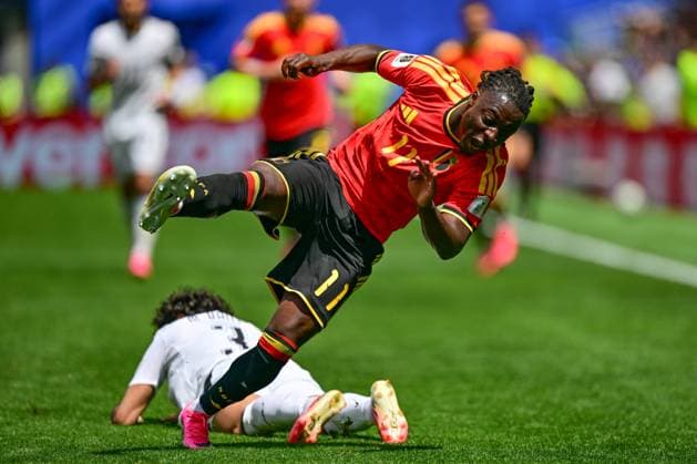Belgium s Jeremy Doku pictured in action during a soccer game between Belgian national team, Nationalteam Red Devils and Egypt, on Monday 15 June 2026 in Seattle, the first game in the group stage of the FIFA World Cup, WM, Weltmeisterschaft, Fussball 2026 in the United States of America. The Diables Rouges - Rode Duivels were drawn into Group G. DIRKxWAEM  x177810296x