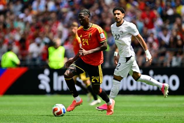 Belgium vs Egypt - 2026 FIFA World Cup, WM, Weltmeisterschaft, Fussball SEATTLE, USA - JUNE 15 : Onana Amadou midfielder of Belgium in action during the FIFA World Cup 2026 Group G match between Belgium and Egypt at the Lumen Field stadium on June 15, 2026 in Seattle, USA, 15 06 2026 Seattle United States of America  Copyright: xJanxDexMeuleneirx