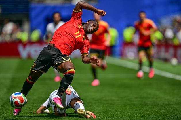 Belgium s Jeremy Doku pictured in action during a soccer game between Belgian national team, Nationalteam Red Devils and Egypt, on Monday 15 June 2026 in Seattle, the first game in the group stage of the FIFA World Cup, WM, Weltmeisterschaft, Fussball 2026 in the United States of America. The Diables Rouges - Rode Duivels were drawn into Group G. DIRKxWAEM  x177810563x