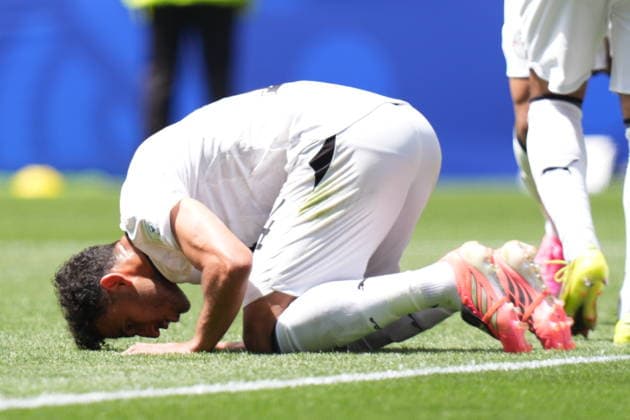 Belgium v Egypt - FIFA World Cup, WM, Weltmeisterschaft, Fussball 2026 - Group G SEATTLE, UNITED STATES - JUNE 15: Emam Ashour of Egypt celebrates after scoring a goal during the 2026 FIFA World Cup First Stage Group G match between Belgium and Egypt at Lumen Field (Seattle Stadium) in Seattle, Washington, United States on June 15, 2026. Erçin Ertürk Anadolu Washington United States. Editorial use only. Please get in touch for any other usage.  Copyright: x2026xAnadoluxErcinxErtürkx
