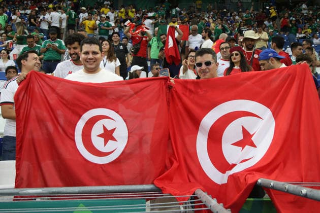 Tunisia V Sweden - 2026 FIFA World Cup, WM, Weltmeisterschaft, Fussball 1st Round Tunisian fans during the Group F first-round match of the 2026 FIFA World Cup at Estadio Monterrey. Sweden battles Tunisia 5-1. on June 14, 2026, in Monterrey, Mexico. Monterrey Nuevo Leon Mexico Copyright: xIsmaelxRosasx