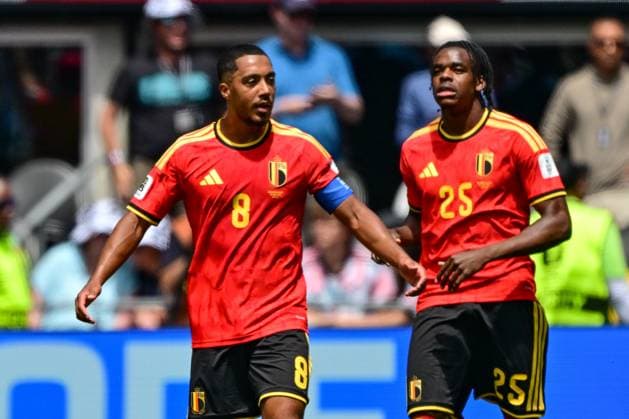 Belgium s Youri Tielemans reacts during a soccer game between Belgian national team, Nationalteam Red Devils and Egypt, on Monday 15 June 2026 in Seattle, the first game in the group stage of the FIFA World Cup, WM, Weltmeisterschaft, Fussball 2026 in the United States of America. The Diables Rouges - Rode Duivels were drawn into Group G. DIRKxWAEM  x177811092x