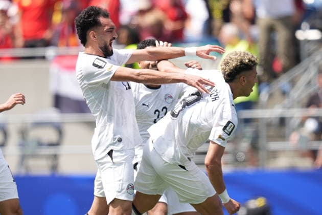 Belgium v Egypt - FIFA World Cup, WM, Weltmeisterschaft, Fussball 2026 - Group G SEATTLE, UNITED STATES - JUNE 15: Emam Ashour of Egypt celebrates after scoring a goal during the 2026 FIFA World Cup First Stage Group G match between Belgium and Egypt at Lumen Field (Seattle Stadium) in Seattle, Washington, United States on June 15, 2026. Ercin Erturk Anadolu Washington United States. Editorial use only. Please get in touch for any other usage.  Copyright: x2026xAnadoluxErcinxErturkx