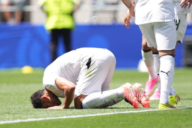Belgium v Egypt - FIFA World Cup, WM, Weltmeisterschaft, Fussball 2026 - Group G SEATTLE, UNITED STATES - JUNE 15: Emam Ashour (8) of Egypt celebrates after scoring a goal during the 2026 FIFA World Cup First Stage Group G match between Belgium and Egypt at Lumen Field (Seattle Stadium) in Seattle, Washington, United States on June 15, 2026. Ercin Erturk Anadolu Washington United States. Editorial use only. Please get in touch for any other usage.  Copyright: x2026xAnadoluxErcinxErturkx