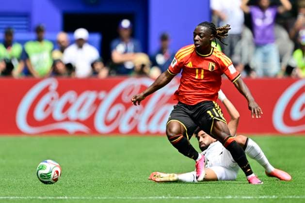 Belgium vs Egypt - 2026 FIFA World Cup, WM, Weltmeisterschaft, Fussball SEATTLE, USA - JUNE 15 : Doku Jeremy forward of Belgium in action during the FIFA World Cup 2026 Group G match between Belgium and Egypt at the Lumen Field stadium on June 15, 2026 in Seattle, USA, 15 06 2026 Seattle United States of America  Copyright: xJanxDexMeuleneirx