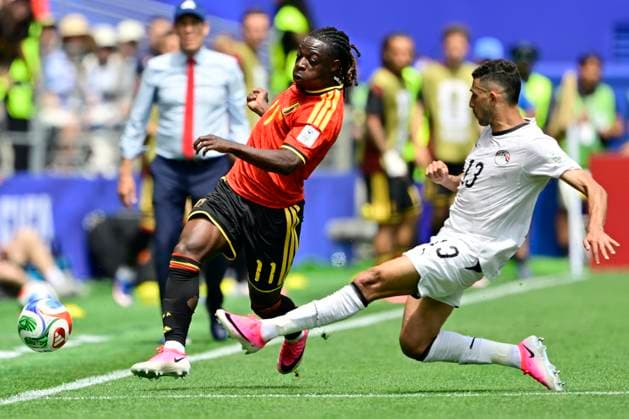 Belgium vs Egypt - 2026 FIFA World Cup, WM, Weltmeisterschaft, Fussball SEATTLE, USA - JUNE 15 : Doku Jeremy forward of Belgium in action during the FIFA World Cup 2026 Group G match between Belgium and Egypt at the Lumen Field stadium on June 15, 2026 in Seattle, USA, 15 06 2026 Seattle United States of America  Copyright: xJanxDexMeuleneirx
