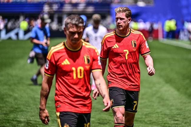 Belgium s Kevin De Bruyne reacts during a soccer game between Belgian national team, Nationalteam Red Devils and Egypt, on Monday 15 June 2026 in Seattle, the first game in the group stage of the FIFA World Cup, WM, Weltmeisterschaft, Fussball 2026 in the United States of America. The Diables Rouges - Rode Duivels were drawn into Group G. DIRKxWAEM  x177813110x