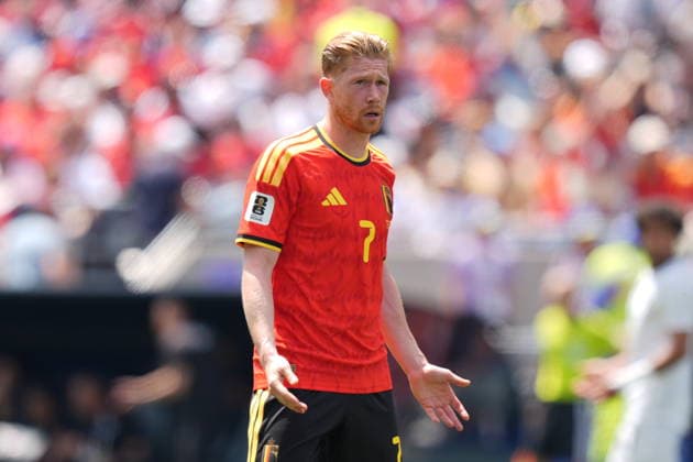 Belgium v Egypt - FIFA World Cup, WM, Weltmeisterschaft, Fussball 2026 - Group G SEATTLE, UNITED STATES - JUNE 15: Kevin De Bruyne (7) of Belgium gestures during the 2026 FIFA World Cup First Stage Group G match between Belgium and Egypt at Lumen Field (Seattle Stadium) in Seattle, Washington, United States on June 15, 2026. Ercin Erturk Anadolu Washington United States. Editorial use only. Please get in touch for any other usage.  Copyright: x2026xAnadoluxErcinxErturkx
