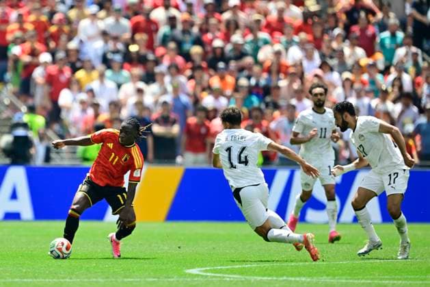 Belgium vs Egypt - 2026 FIFA World Cup, WM, Weltmeisterschaft, Fussball SEATTLE, USA - JUNE 15 : Doku Jeremy forward of Belgium in action during the FIFA World Cup 2026 Group G match between Belgium and Egypt at the Lumen Field stadium on June 15, 2026 in Seattle, USA, 15 06 2026 Seattle United States of America  Copyright: xJanxDexMeuleneirx