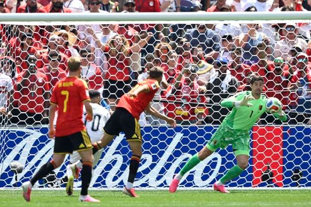 Belgium vs Egypt - 2026 FIFA World Cup, WM, Weltmeisterschaft, Fussball SEATTLE, USA - JUNE 15 : Courtois Thibaut goalkeeper of Belgium in action during the FIFA World Cup 2026 Group G match between Belgium and Egypt at the Lumen Field stadium on June 15, 2026 in Seattle, USA, 15 06 2026 Seattle United States of America  Copyright: xNicoxVereeckenx
