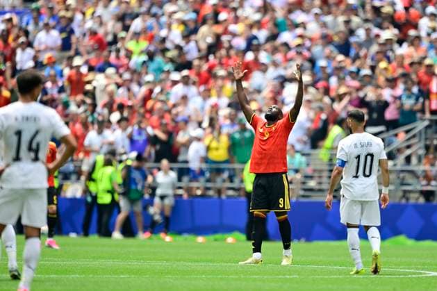 Belgium vs Egypt - 2026 FIFA World Cup, WM, Weltmeisterschaft, Fussball SEATTLE, USA - JUNE 15 : Lukaku Romelu forward of Belgium celebrating scoring a goal (1-1) during the FIFA World Cup 2026 Group G match between Belgium and Egypt at the Lumen Field stadium on June 15, 2026 in Seattle, USA, 15 06 2026 Seattle United States of America  Copyright: xJanxDexMeuleneirx