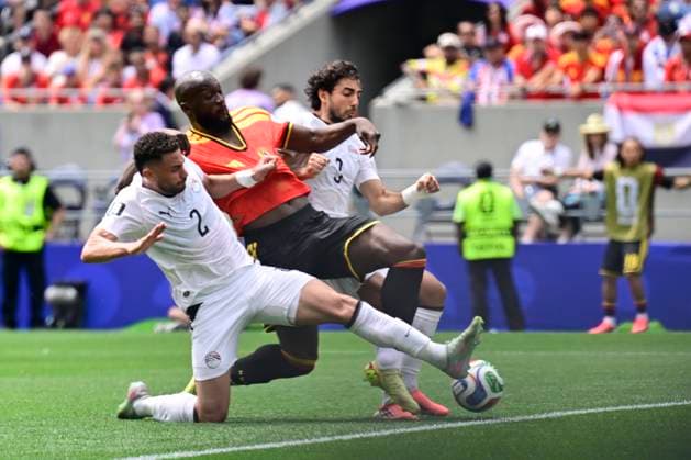 Belgium vs Egypt - 2026 FIFA World Cup, WM, Weltmeisterschaft, Fussball SEATTLE, USA - JUNE 15 : Lukaku Romelu forward of Belgium scoring a goal (1-1) during the FIFA World Cup 2026 Group G match between Belgium and Egypt at the Lumen Field stadium on June 15, 2026 in Seattle, USA, 15 06 2026 Seattle United States of America  Copyright: xJanxDexMeuleneirx