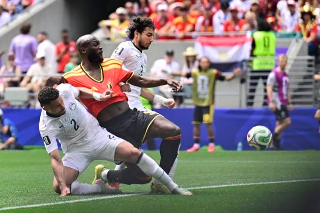 Belgium vs Egypt - 2026 FIFA World Cup, WM, Weltmeisterschaft, Fussball SEATTLE, USA - JUNE 15 : Lukaku Romelu forward of Belgium scoring a goal (1-1) during the FIFA World Cup 2026 Group G match between Belgium and Egypt at the Lumen Field stadium on June 15, 2026 in Seattle, USA, 15 06 2026 Seattle United States of America  Copyright: xJanxDexMeuleneirx