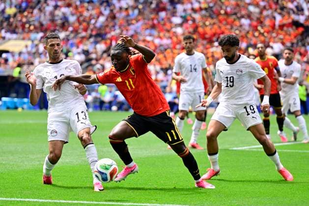Belgium vs Egypt - 2026 FIFA World Cup, WM, Weltmeisterschaft, Fussball SEATTLE, USA - JUNE 15 : Doku Jeremy forward of Belgium in action during the FIFA World Cup 2026 Group G match between Belgium and Egypt at the Lumen Field stadium on June 15, 2026 in Seattle, USA, 15 06 2026 Seattle United States of America  Copyright: xJanxDexMeuleneirx