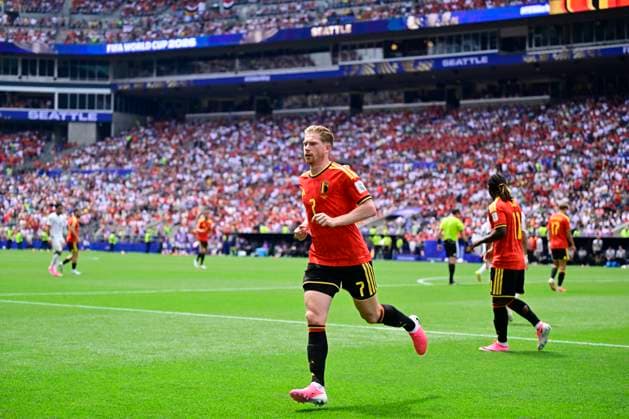 Belgium vs Egypt - 2026 FIFA World Cup, WM, Weltmeisterschaft, Fussball SEATTLE, USA - JUNE 15 : De Bruyne Kevin forward of Belgium during the FIFA World Cup 2026 Group G match between Belgium and Egypt at the Lumen Field stadium on June 15, 2026 in Seattle, USA, 15 06 2026 Seattle United States of America  Copyright: xJanxDexMeuleneirx