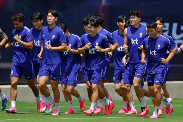 FIFA World Cup, WM, Weltmeisterschaft, Fussball 2026 - South Korea training session South Korean s players take part in a training session in Guadalajara, Mexico, 15 June 2026. South Korea will face Mexico in a FIFA 2026 World Cup group A match on 19 June. Guadalajara Mexico  Copyright: xFranciscoxGuascox