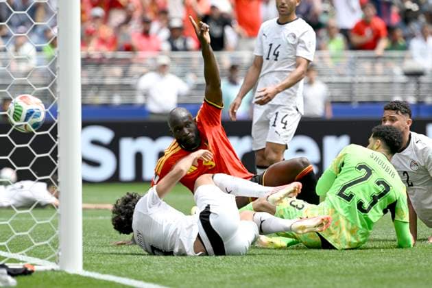 Belgium vs Egypt - 2026 FIFA World Cup, WM, Weltmeisterschaft, Fussball SEATTLE, USA - JUNE 15 : Lukaku Romelu forward of Belgium celebrates scoring a goal during the FIFA World Cup 2026 Group G match between Belgium and Egypt at the Lumen Field stadium on June 15, 2026 in Seattle, USA, 15 06 2026 Seattle United States of America  Copyright: xNicoxVereeckenx
