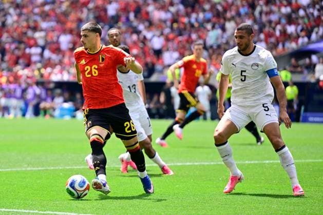 Belgium vs Egypt - 2026 FIFA World Cup, WM, Weltmeisterschaft, Fussball SEATTLE, USA - JUNE 15 : Fernandez-Pardo Matias forward of Belgium in action during the FIFA World Cup 2026 Group G match between Belgium and Egypt at the Lumen Field stadium on June 15, 2026 in Seattle, USA, 15 06 2026 Seattle United States of America  Copyright: xJanxDexMeuleneirx