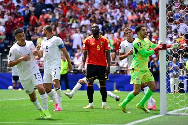 Belgium vs Egypt - 2026 FIFA World Cup, WM, Weltmeisterschaft, Fussball SEATTLE, USA - JUNE 15 : Lukaku Romelu forward of Belgium missing an opportunity during the FIFA World Cup 2026 Group G match between Belgium and Egypt at the Lumen Field stadium on June 15, 2026 in Seattle, USA, 15 06 2026 Seattle United States of America  Copyright: xJanxDexMeuleneirx