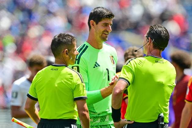 Belgium s goalkeeper Thibaut Courtois pictured after a soccer game between Belgian national team, Nationalteam Red Devils and Egypt, on Monday 15 June 2026 in Seattle, the first game in the group stage of the FIFA World Cup, WM, Weltmeisterschaft, Fussball 2026 in the United States of America. The Diables Rouges - Rode Duivels were drawn into Group G. DIRKxWAEM  x177815316x