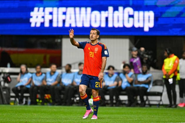 ATLANTA, GA - JUNE 15: Mikel Oyarzabal 21 of Spain reacts during the FIFA World Cup, WM, Weltmeisterschaft, Fussball 2026 Group H match between Spain and Cape Verde on June 15th, 2026 at Atlanta Stadium in Atlanta, GA. (Photo by Rich von Biberstein Icon Sportswire) SOCCER: JUN 15 FIFA World Cup 26 Group H - Spain vs Cabo Verde EDITORIAL USE ONLY Icon260615036