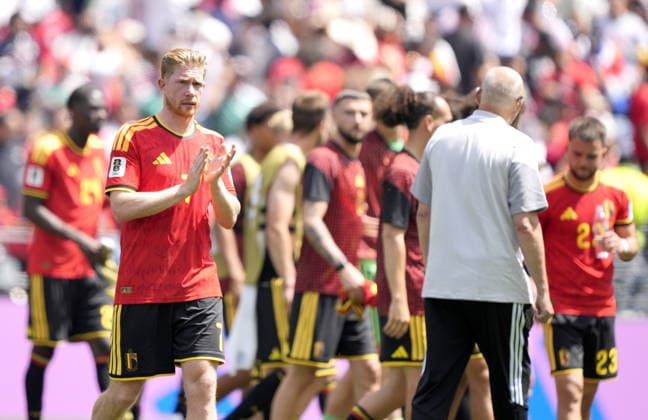 FIFA World Cup, WM, Weltmeisterschaft, Fussball 2026 - Group G - Belgium vs Egypt Kevin De Bruyne of Belgium applauds fans after the FIFA World Cup 2026 group stage match Belgium against Egypt, in Seattle, USA, 15 June 2026. SEATTLE United States  Copyright: xSTEPHENxBRASHEARx