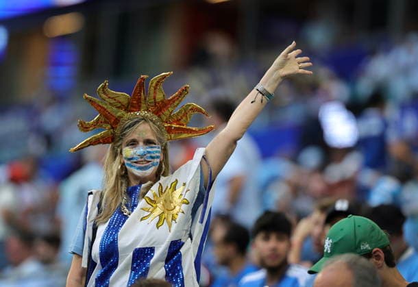 FIFA World Cup, WM, Weltmeisterschaft, Fussball 2026 - Group H - Saudi Arabia vs Uruguay A supporter of Uruguay before the FIFA World Cup 2026 group stage match Saudi Arabia against Uruguay, in Miami, USA, 15 June 2026. MIAMI United States  Copyright: xCRISTOBALxHERRERA-ULASHKEVICHx